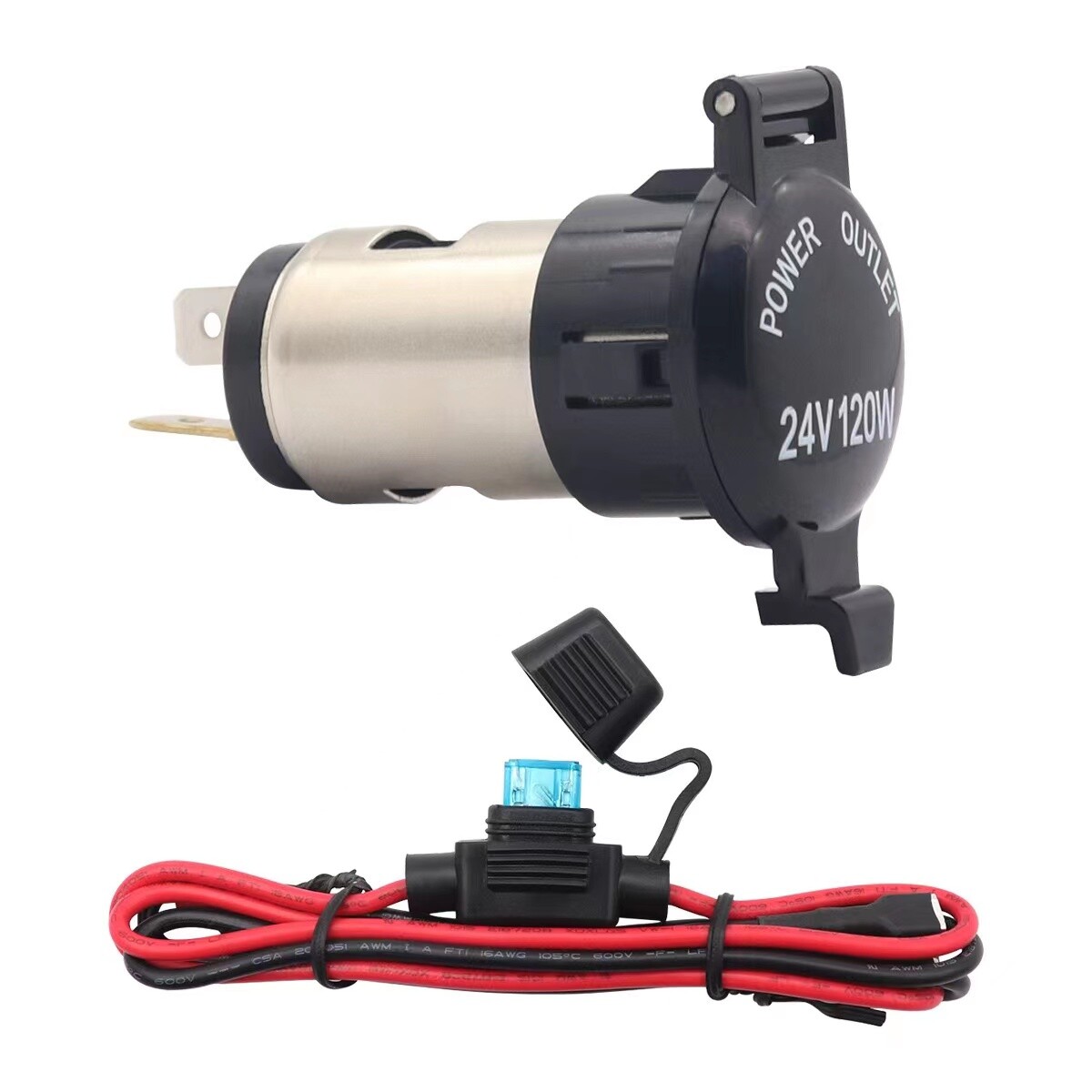 Car Cigarette Lighter Plug Outlet Lighter Socket Plug Power Socket DC12V 120W