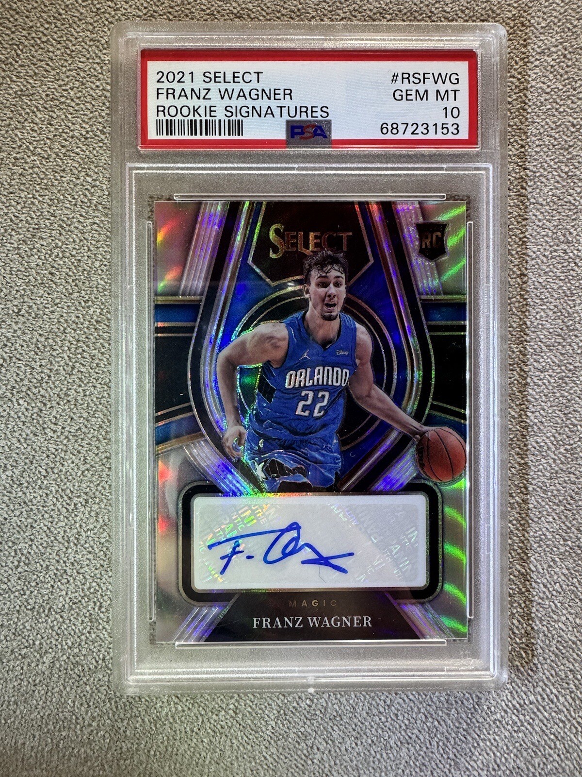 2021 Select Franz Wagner Prizm Silver Rc AUTO /249 psa 10 2021 Select Franz Wagner Prizm Silver Rc AUTO /249 psa 10