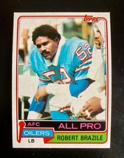 1981 Topps Football #450 Robert Brazile Houston Oilers