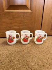 Strawberry Shortcake Mugs Set Of 3 Vintage 80  s Excellent Condition