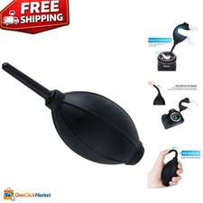 Soft Tip Silicone Air Blower with Microfiber Cloth - Essential for Lens Cleaning