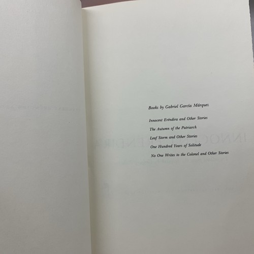 INNOCENT ERENDIRA stories by Gabriel Garcia Marquez -1st Edition HCDJ 1978.#E034 - Picture 7 of 22