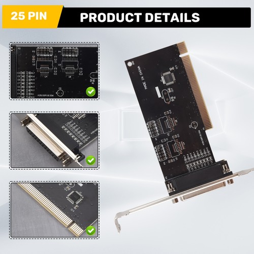 2X(Pci Expansion Card Adapter 25Pin Parallel Pci To Parallel Db256523 - Picture 7 of 7
