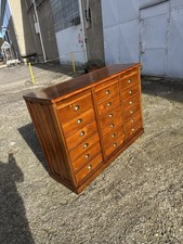 Schedario A Cassetti Antico Rovere Noce Notaio 