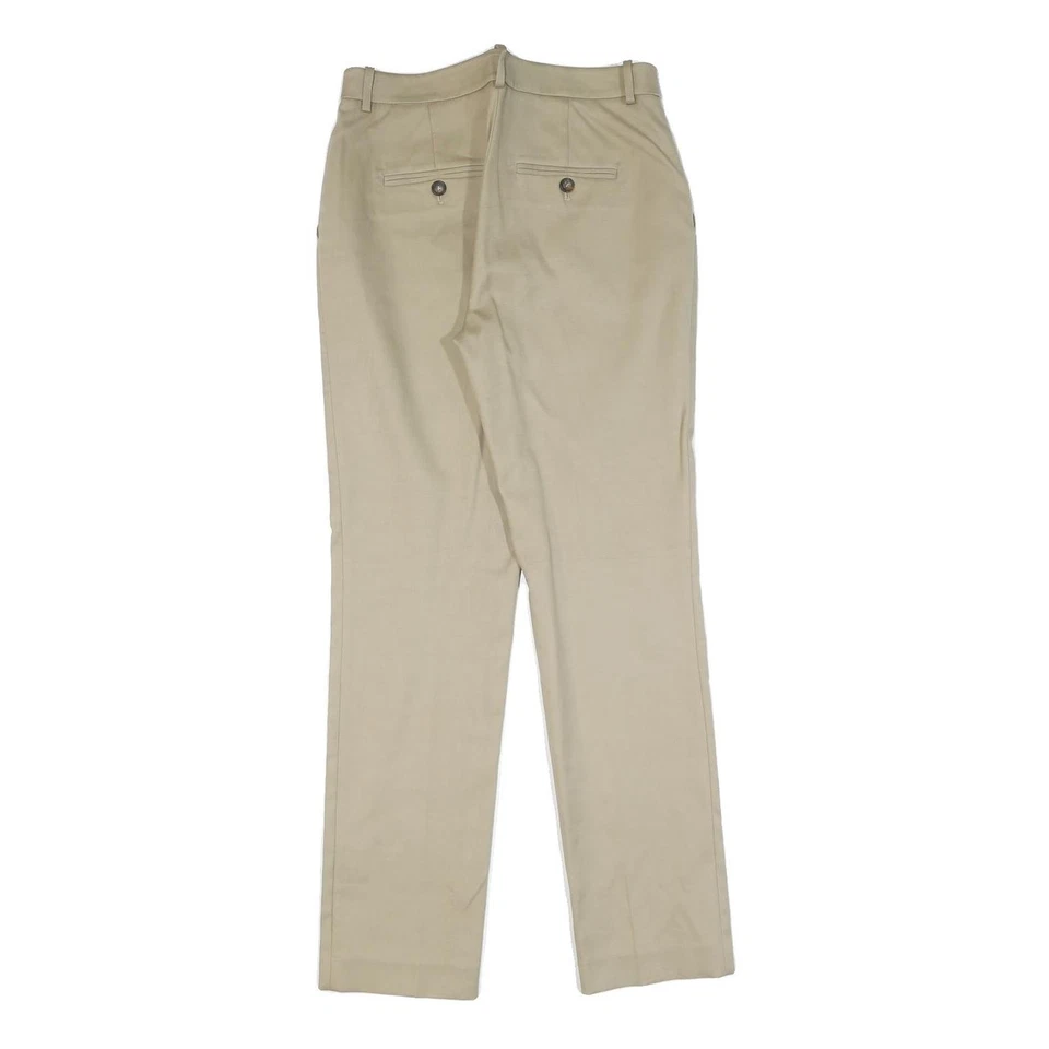 MICHAEL KORS Mujer Algodón Beige Slim Recto Pantalones W28 L28 Estilo Informal - Imagen 3 de 4