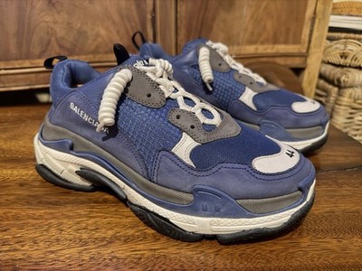 Balenciaga navy blue Triple S trainers Size 11