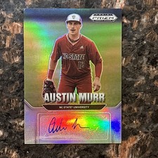 2022 Panini Prizm Draft Autographs #AU-AU Austin Murr Silver Prizm Auto 🔥