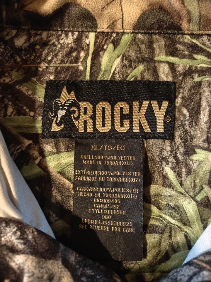 Rocky Brand Button Down Mossy Oak Obsession Shirt with Atomic IQ Scent Control - Image 2 of 4