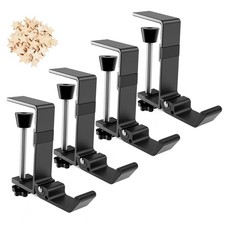 4-Pack Christmas Mantel Stocking and Wreath Hangers, 2 in 1 Mantel Wreath Hol...