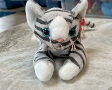 TY BEANIE BABY PRANCE - GREY AND WHITE CAT - RETIRED WITH TAGS