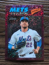 2026 Topps Heritage - Juan Soto #306 Chrome Burgendy Sparkle