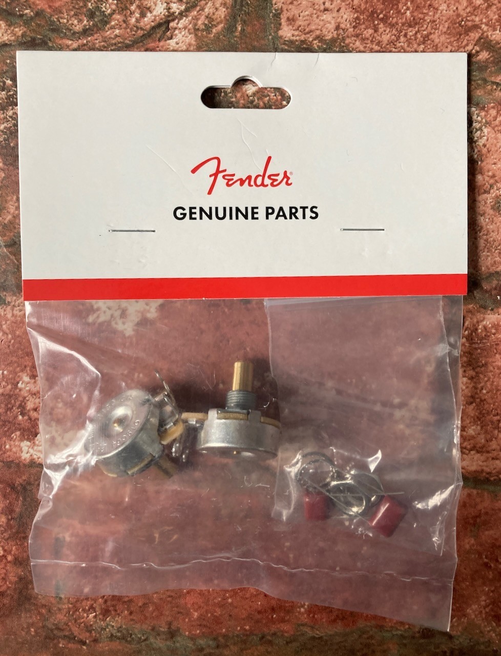Fender Stratocaster Volume / Tone Pots Capacitor Kit- Genuine CTS Potentiometers
