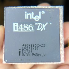 Intel 80486DX-33 33MHz CPU A80486DX-33 Vintage 486 DX - Malaysia SX729