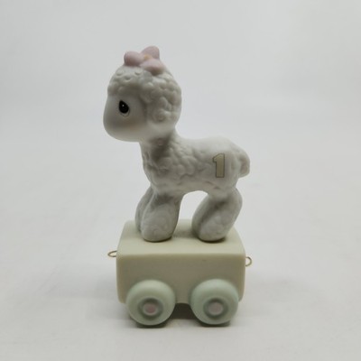 Precious Moments Birthday Train Sheep One Year Old Happy Birthday Little Lamb