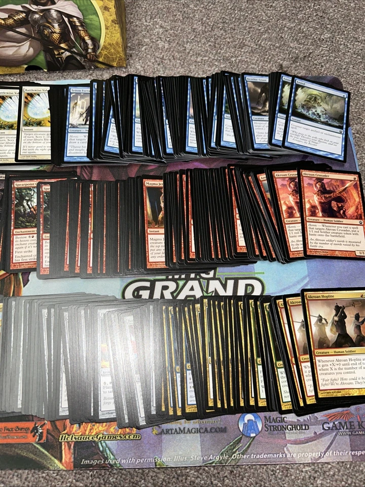 MTG THEROS Set THS Complete Uncommon Common x4 With FAT PACK BOX Playsets - Image 3 of 4