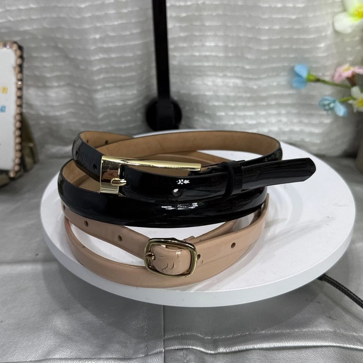 Patent Leather Black Size XS Belts for Women | eBay display picture 3