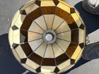 VINTAGE TIFFANY  STYLE STAINED GLASS PENDANT CEILING LIGHT Large