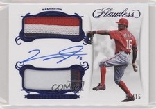2018 Panini Flawless Rookie Sapphire 6/15 Victor Robles Dual Patch Auto 2l4