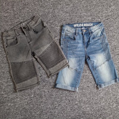 2x Jeans-Shorts: Gr. 128, dopodopo boys (Takko), Junge,kurze Hosen, Sommer-Jeans