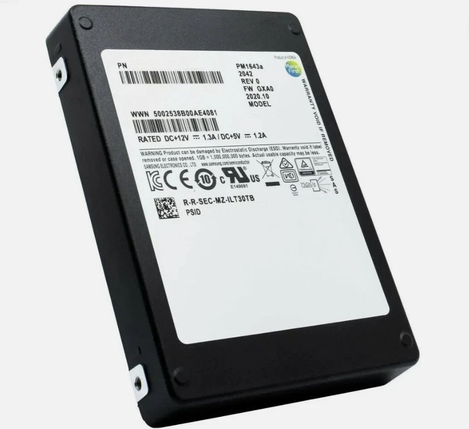 Samsung MZILT960HBHQ-00007 PM1643a Series 960GB 2,5" SAS 12Gb/s SSD