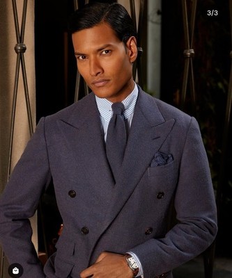 ぱ*ち様 訳ありRalph Lauren Purple Label スーツ　サイ Ralph Lauren Purple Label Double Breasted camel hair Suit 40R RRP