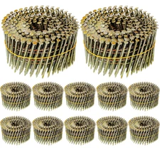 3600 Count Siding Nails, 15-Degree Wire Collated Coil Siding Nails, Full round H