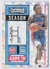 2020-21 Panini Contenders Season Ticket Sekou Doumbouya #30 Cracked Ice SP /25