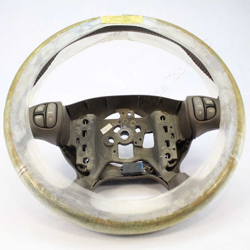 Volante de cuero neutro GM OEM 25754900 para 00-03 Pontiac Bonneville Foto 3 de 4