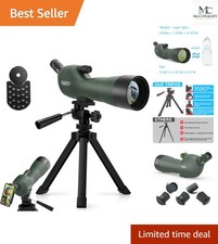 20-60x60 Waterproof Spotting Scope with Ultra-Light Tripod for Hunting Birding