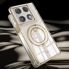 Hinge Magnetic Kickstand Case with HD/Privacy Glass Fr Motorola Razr Fold 2026