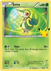 Snivy BW01 Jumbo Oversized First Partner Pack Promo 25th Anniversary