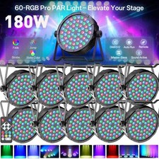 60LED 180W PAR Light RGB Stage Lighting DMX Control Beam Party Disco DJ Lights