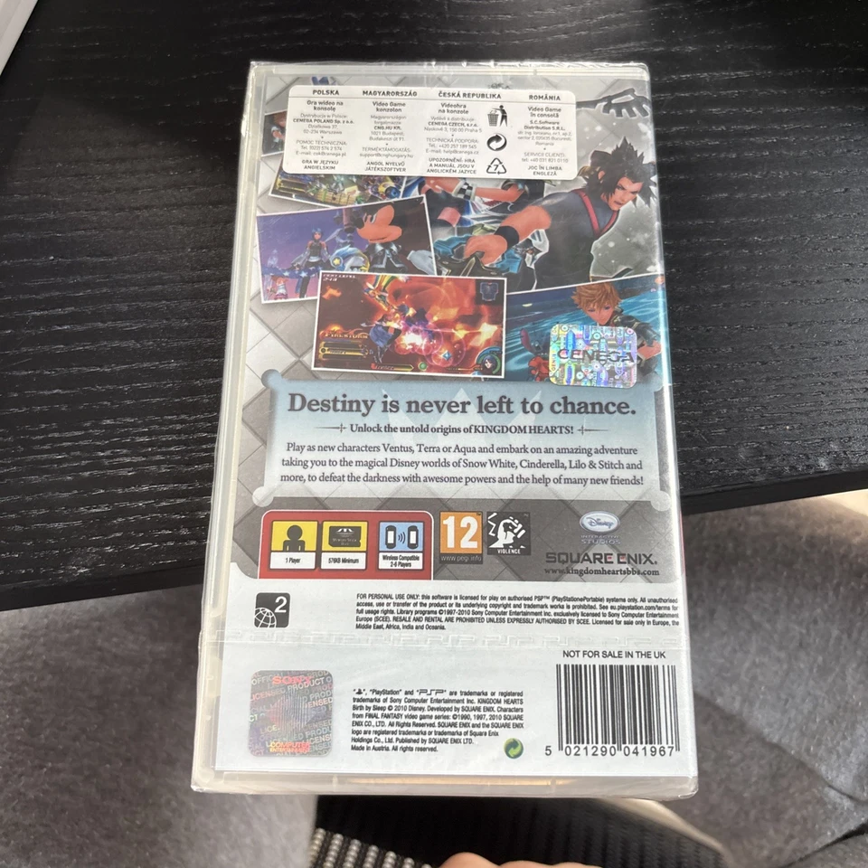 Kingdom Hearts Birth by Sleep PSP UK Sony Black Label Brand New Factory SEALED - Image 3 of 3