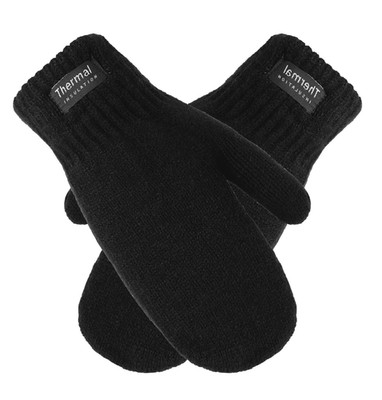 Herren Erwachsene Winter Fäustlinge Fleece gefüttert warm kuschelig Outdoor Handschuhe Einheitsgröße