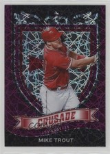2021 Panini Chronicles Crusade Purple Velocity Prizm Mike Trout #19 sh7