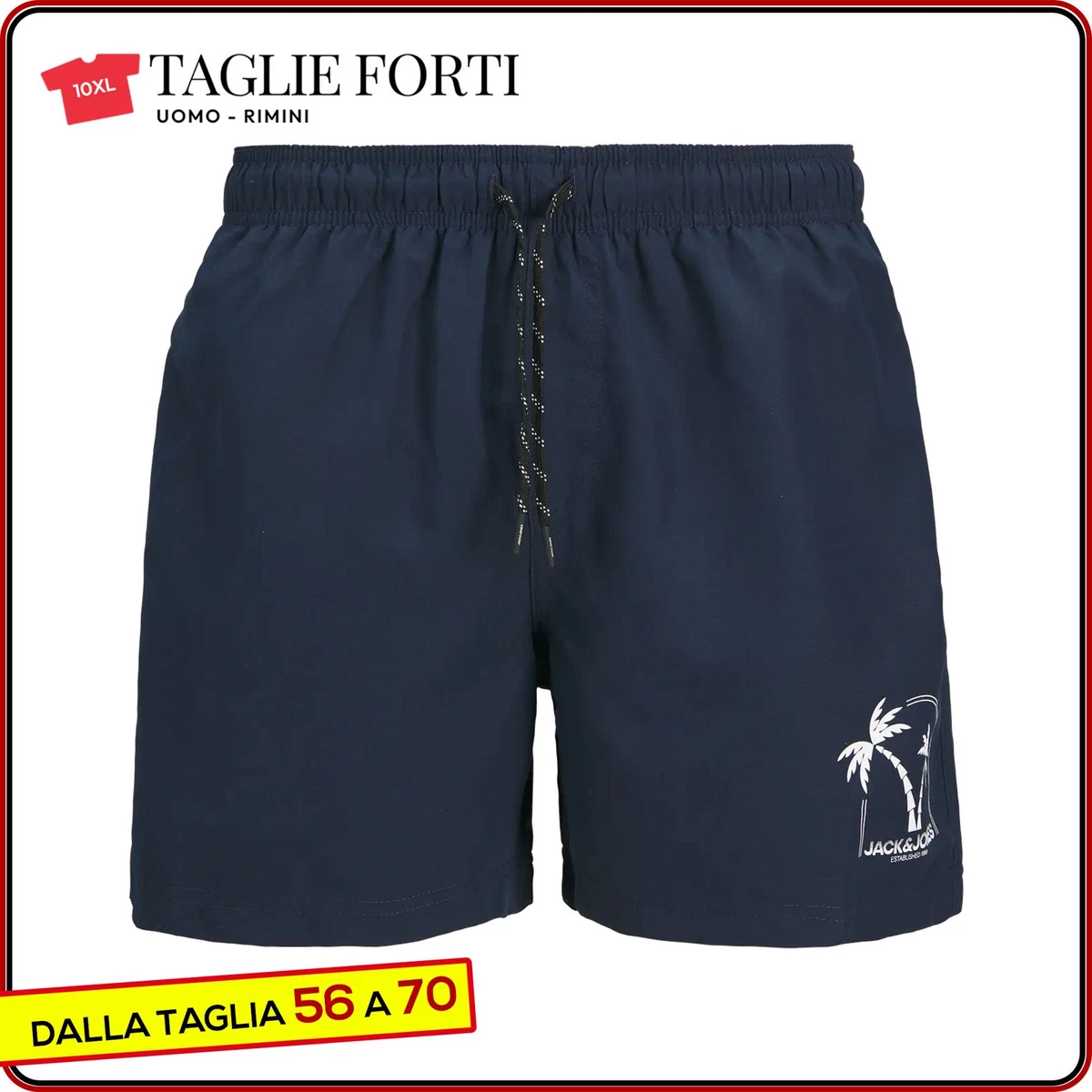 Pantaloncini da bagno cargo da uomo, taglia da 2XL a 8XL