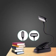 USB Rechargeable Book Light Clip On Reading Light in Bed With Flexible Stand NEW