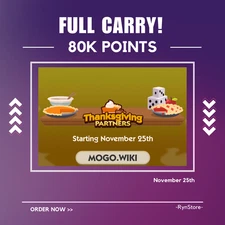 FULL CARRY ⚔️MONOPOLY_GO⚔️PARTNERS EVENT⚔️ THANKSGIVING_PARTNERS ⚔️VERY CHEAP🔥