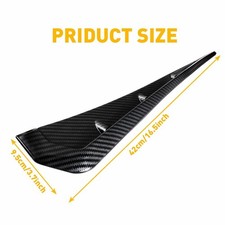 Universal 3D Carbon Fiber Car Fender Blade Side Gills Shark Trim Vent Cover Auto