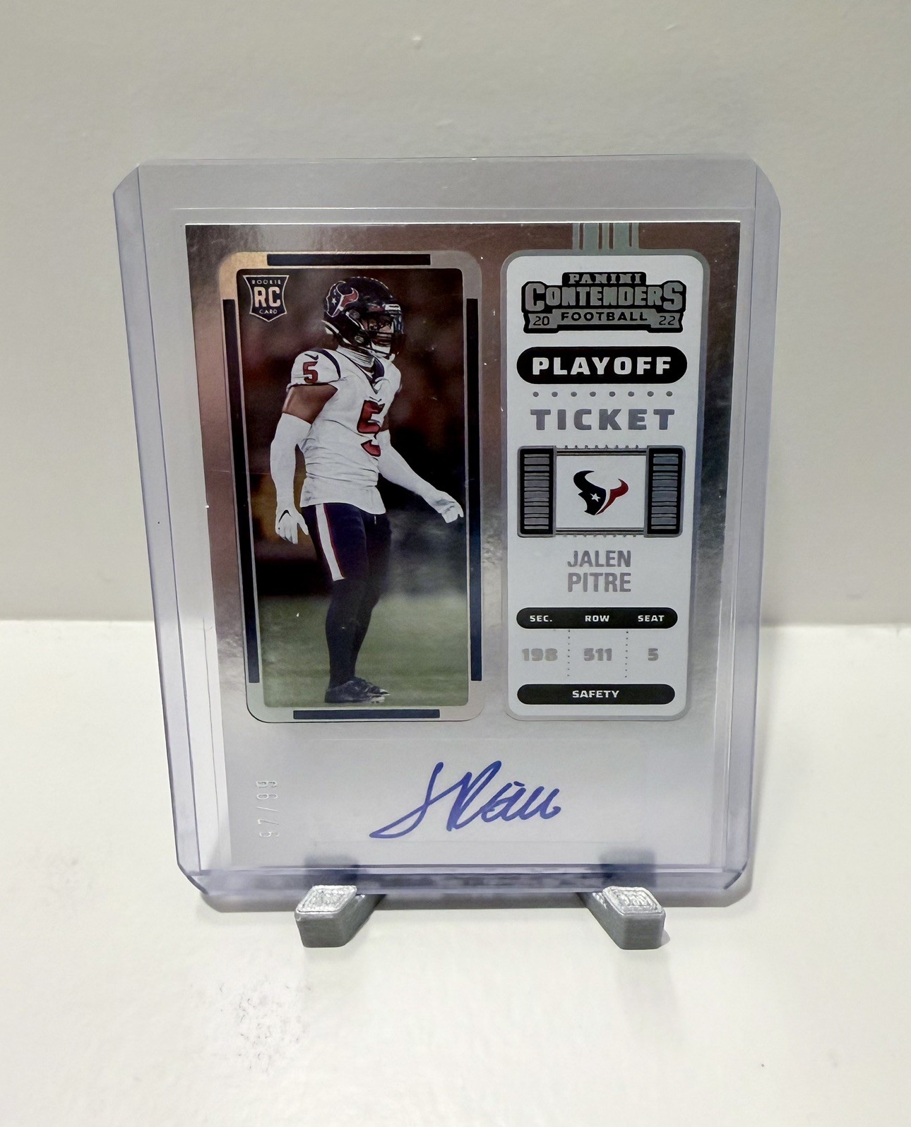 2022 Panini Contenders Jalen Pitre Playoff #164 Rookie Ticket RC Auto #'d 99