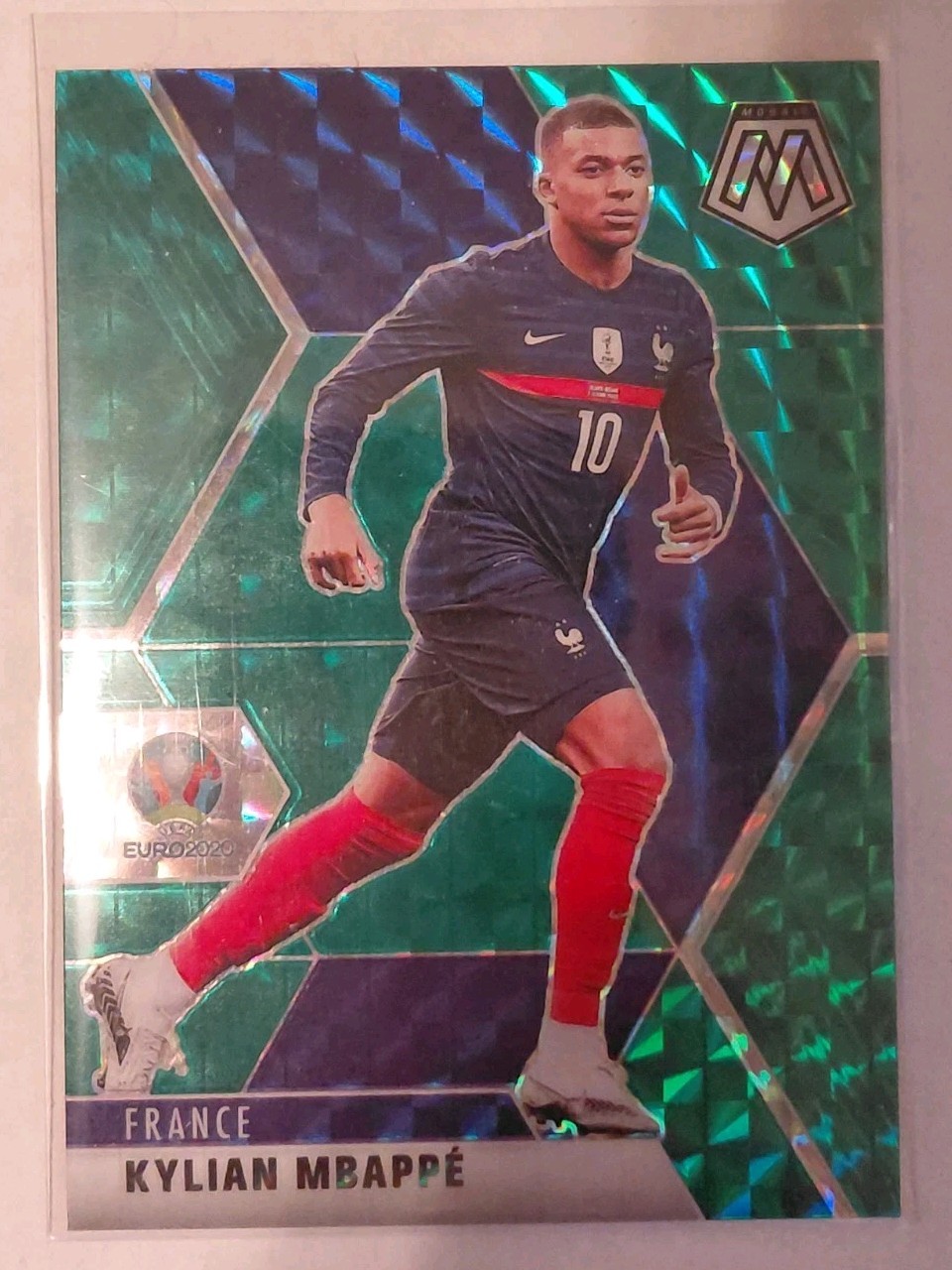 Kylian Mbappe 2021 Panini Mosaic UEFA Euro 2020 Green Mosaic Prizm #112
