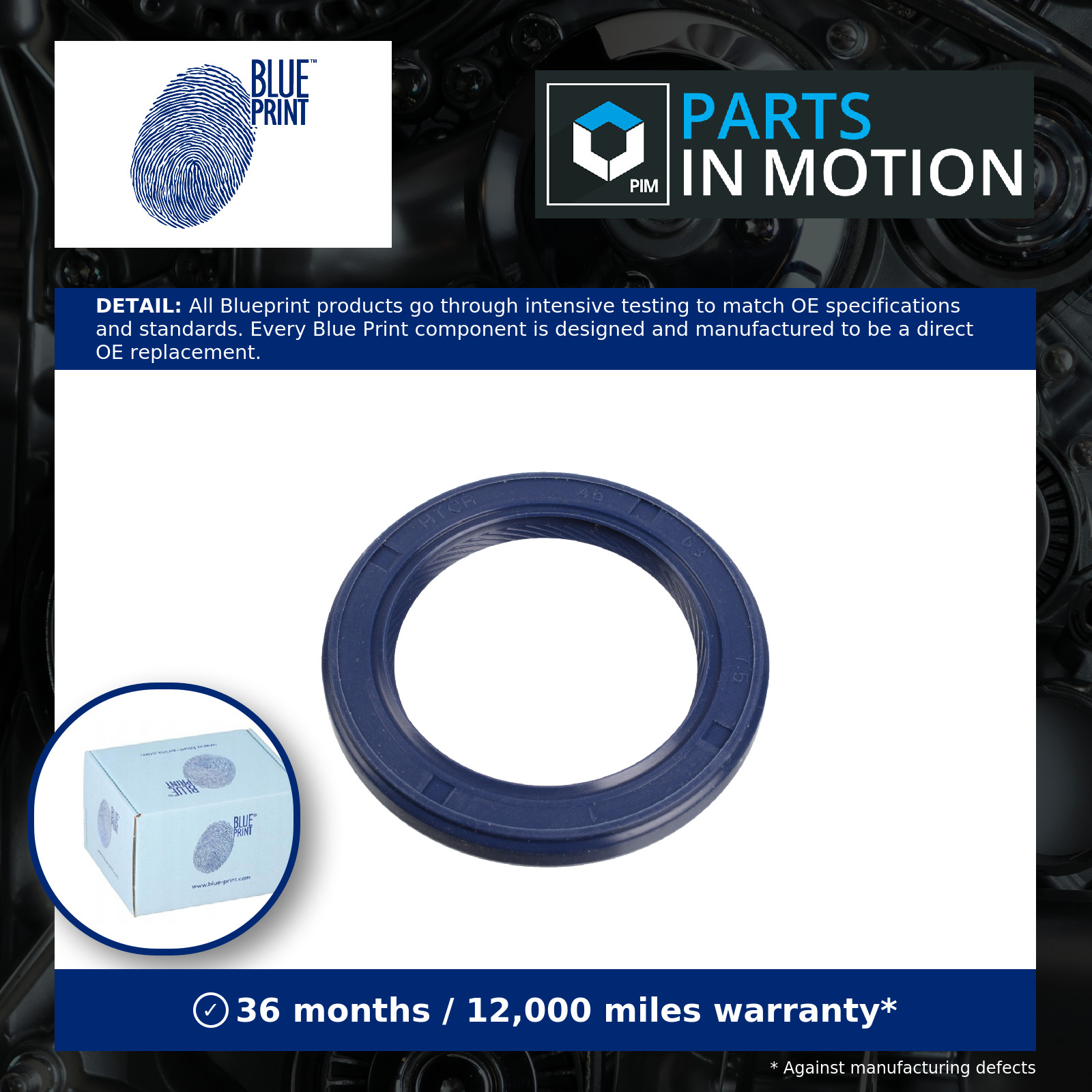 Crankshaft Oil Seal fits SUZUKI BALENO SY418 1.8 Front 96 to 02 J18A Blue Print - Image 15