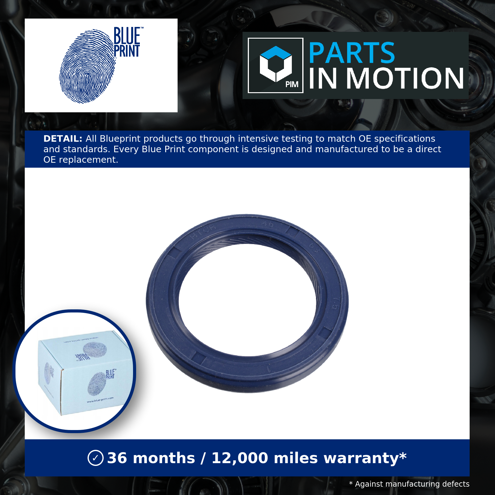 Crankshaft Oil Seal fits SUZUKI BALENO SY418 1.8 Front 96 to 02 J18A Blue Print - Image 15