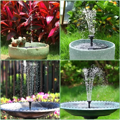 Fontana solare da esterno 1W/1,5W/2,5W adatta per pompa fontana solare giardino laghetto - Foto 15 di 27