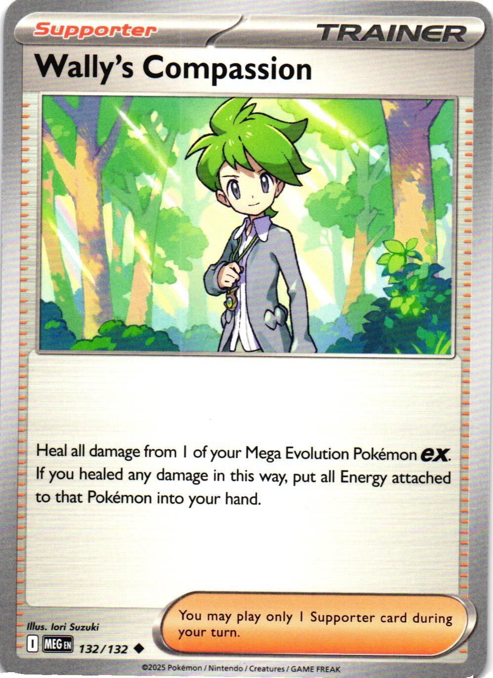 Wally's Compassion - Common MEG ME01: Mega Evolution 132/132 NM