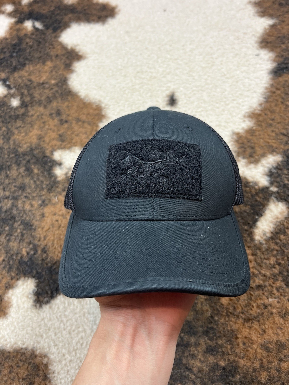 NWT Arc’teryx Leaf B.A.C. 9998 Flexfit Black Logo Baseball Cap Men