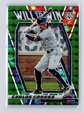 2021 Panini Mosaic Will to Win Green #WTW10 Carlos Correa Houston Astros
