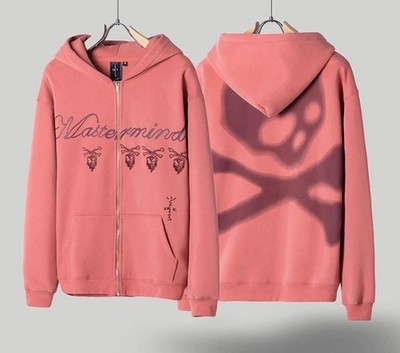 25SS UNISEX Juji1516/Mastermind Printed Zip Travis Woolen Hoodie