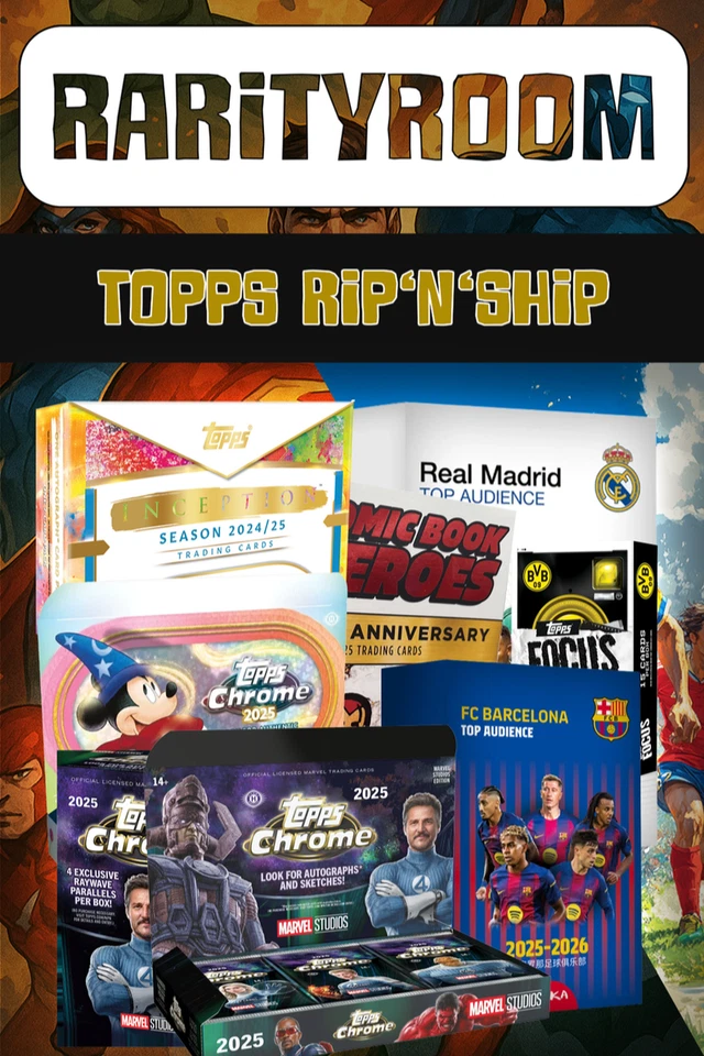 🔥 TOPPS RIP 'N' SHIP 🔥 BOOSTER/SEALED AB 1€ 🔥