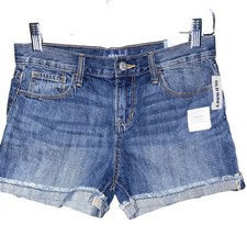 Old Navy Denim Shorts Girls 14 Reg Cuff Hem NWT